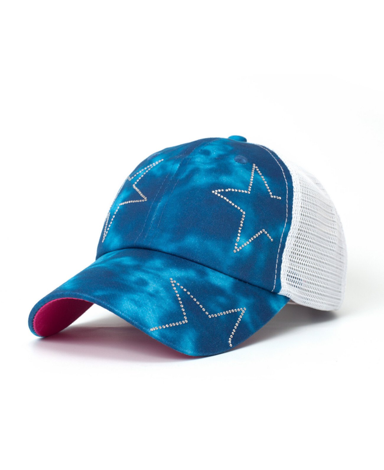 Регулируемая сетчатая кепка Starry Kids синего цвета с заклепками и звездами-дальнобойщиком Starry Kids Shady Lady