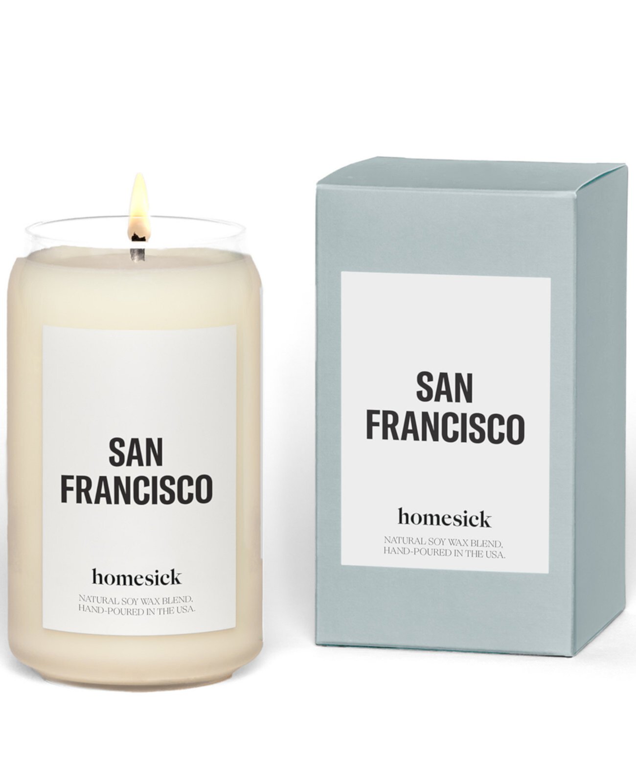 Свеча Сан-Франциско, заваренный кофе и ирис, 13,75 унций Homesick Candles