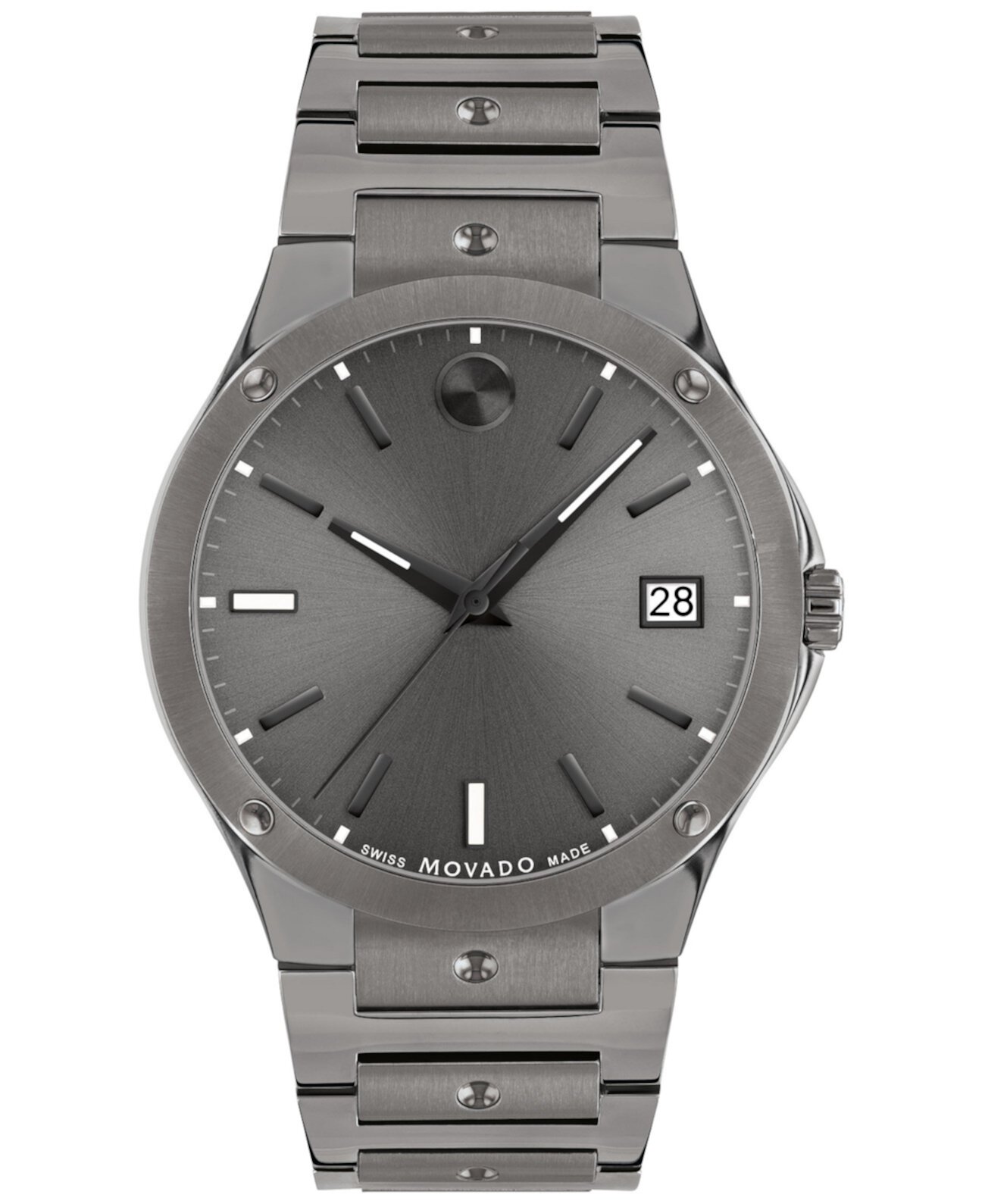 Мужские часы Swiss SE с серым PVD-браслетом 41 мм Movado