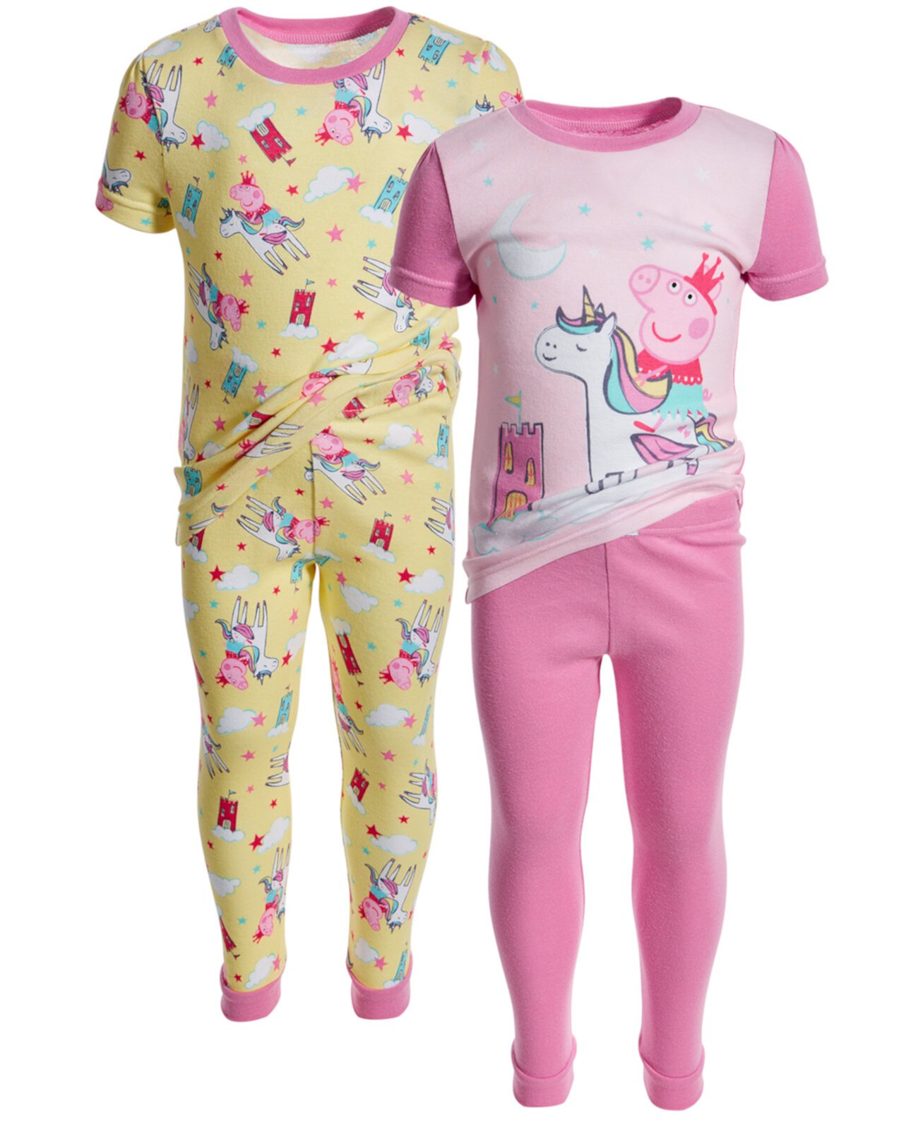 Хлопковая пижама из 4 предметов для маленьких девочек Peppa Pig