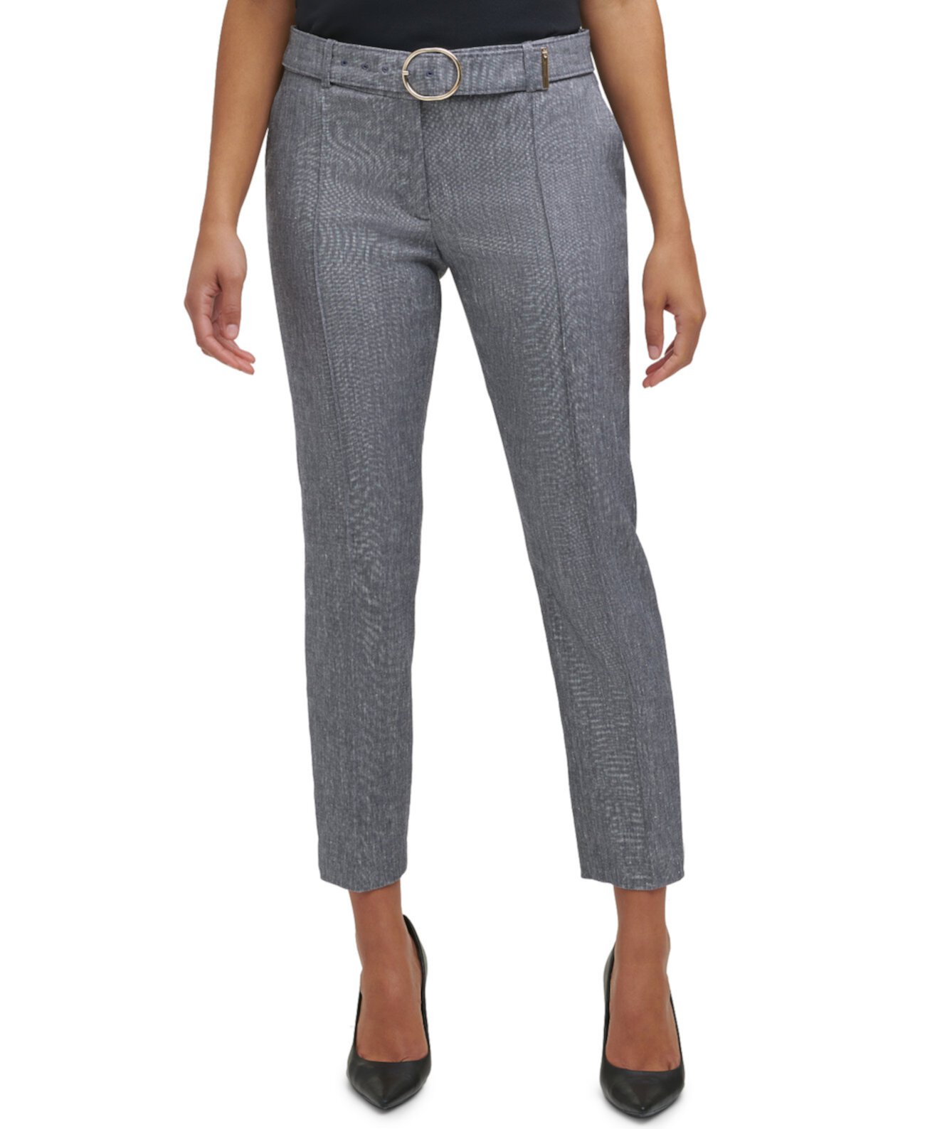 Belted Slim-Fit Pants Calvin Klein
