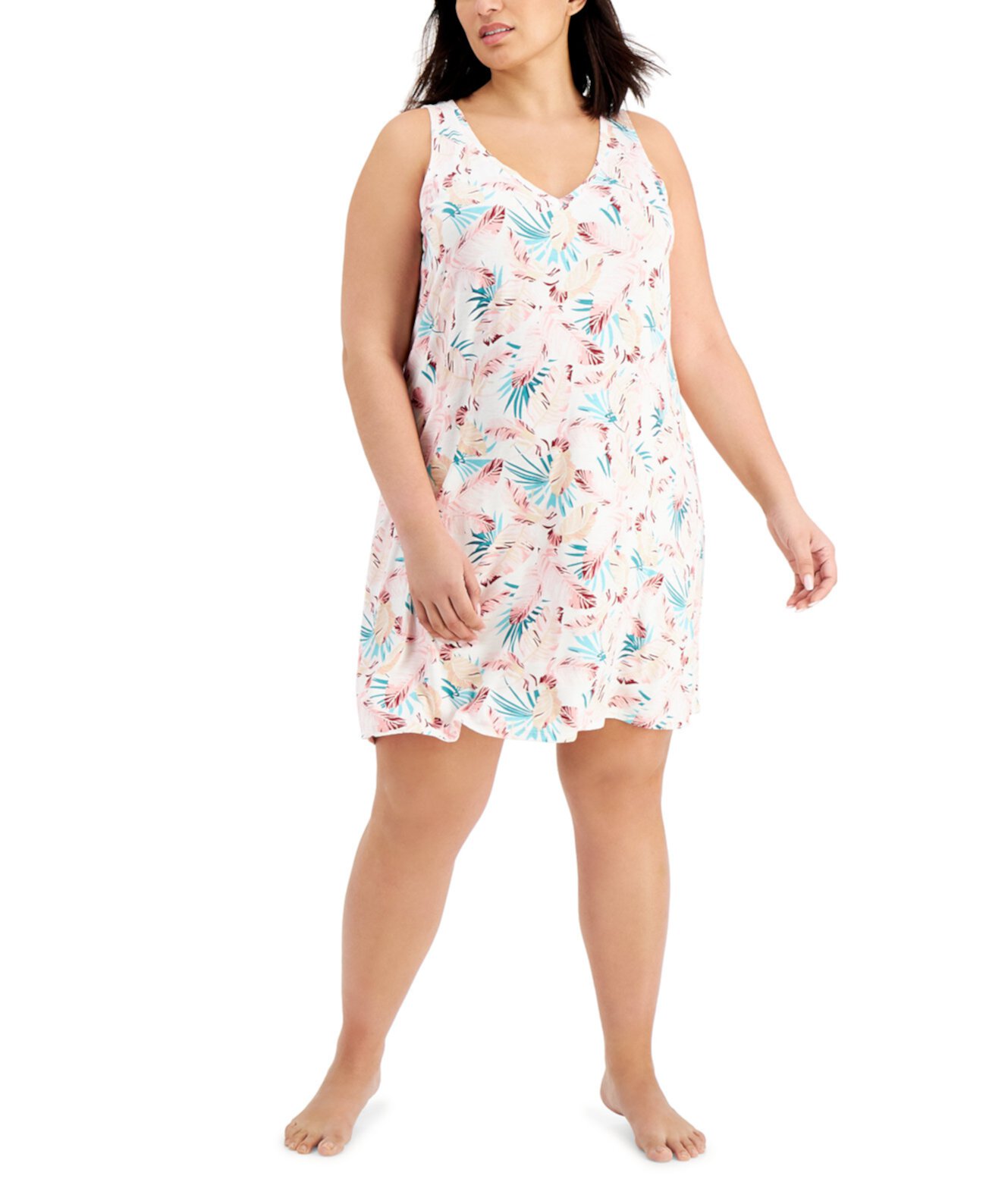 Plus Size Sleeveless Chemise Nightgown, Created for Macy's Alfani
