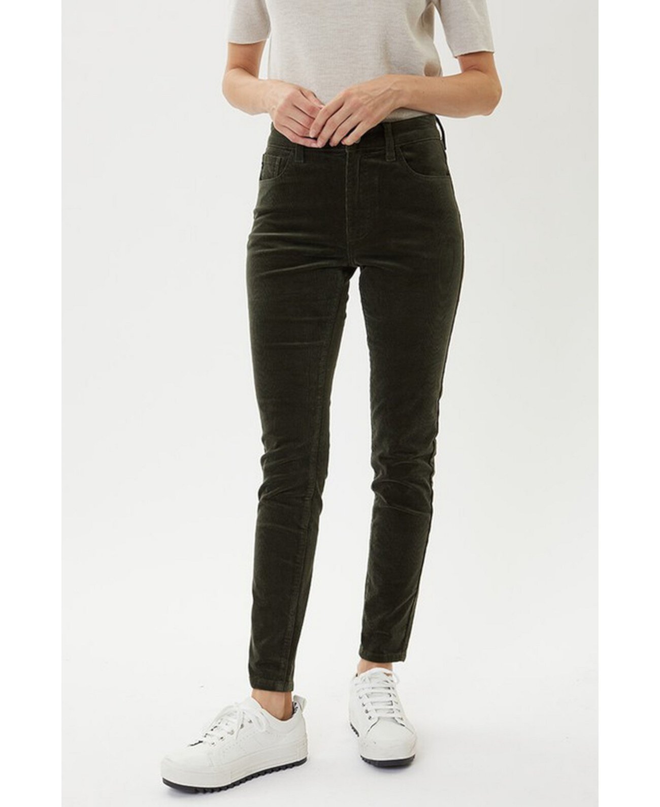 Женские джинсы скинни стандартного формата с высокой посадкой Kancan