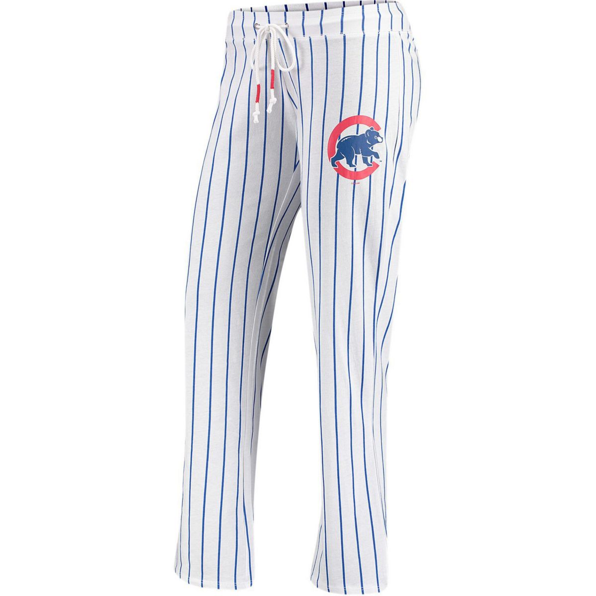Женские брюки Concepts Sport Белые брюки для сна в тонкую полоску Chicago Cubs Vigor Unbranded