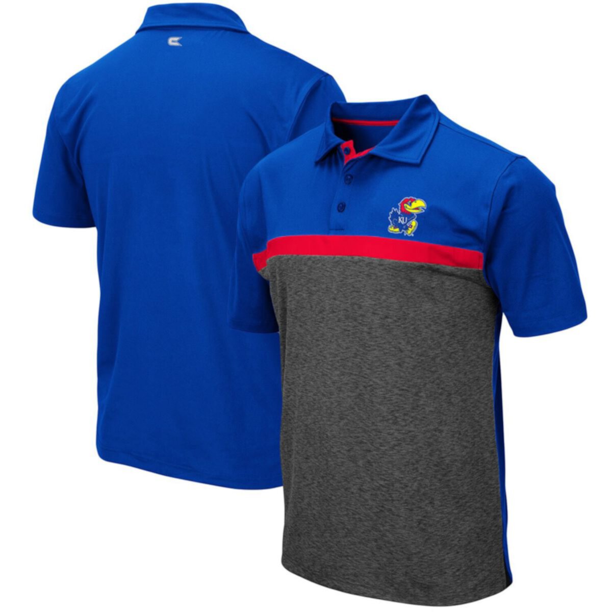 Men's Colosseum Royal Kansas Jayhawks Capital City Polo Colosseum