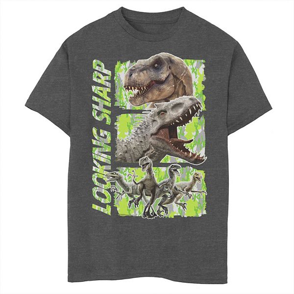 Мальчиков Джерси Jurassic World Looking Sharp Panels Graphic Tee Jurassic World