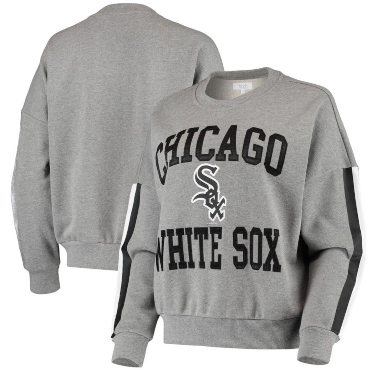 Женская толстовка с напуском для первокурсников, серая с напуском Chicago White Sox Unbranded