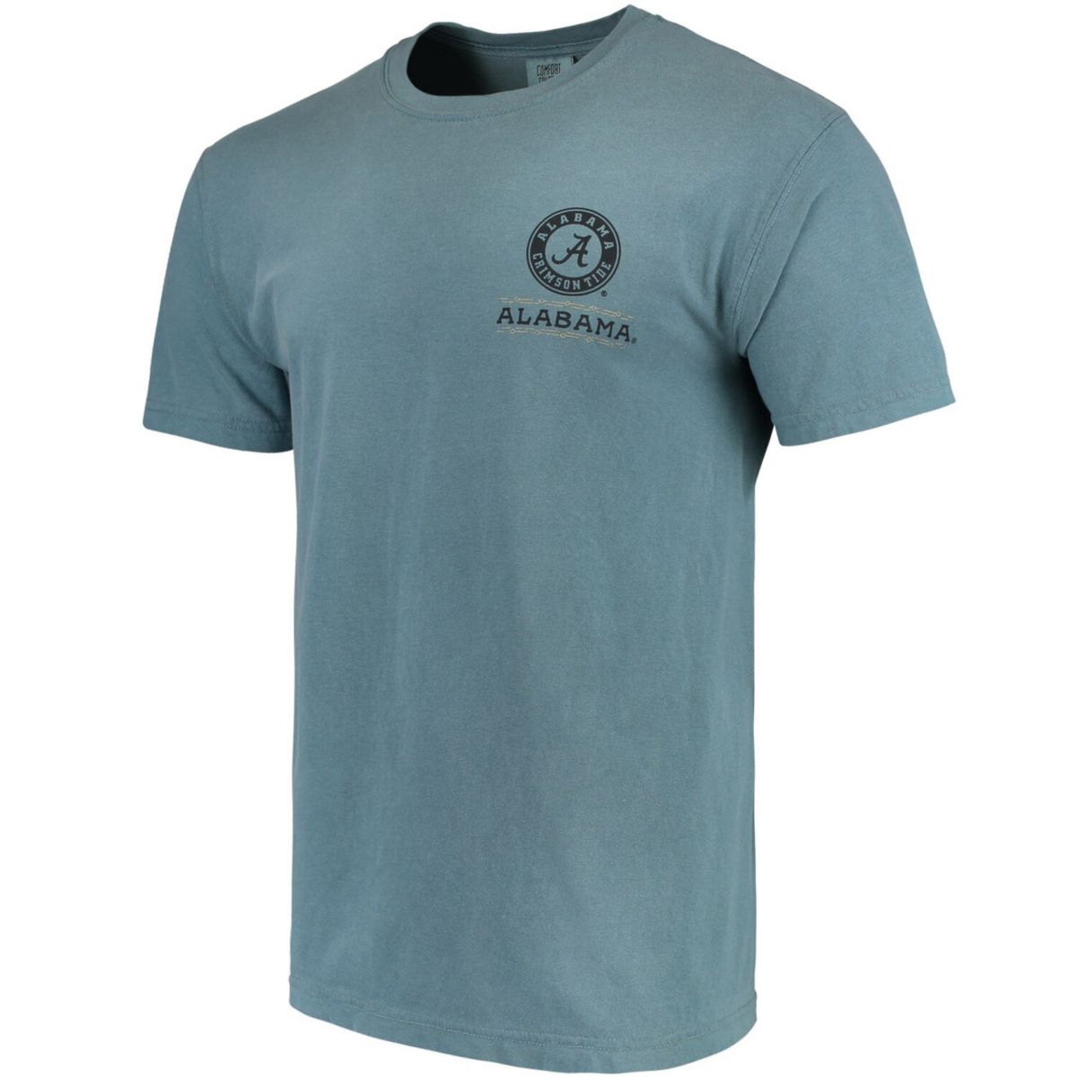 Мужская синяя футболка Alabama Crimson Tide State Scenery Comfort Colors Image One