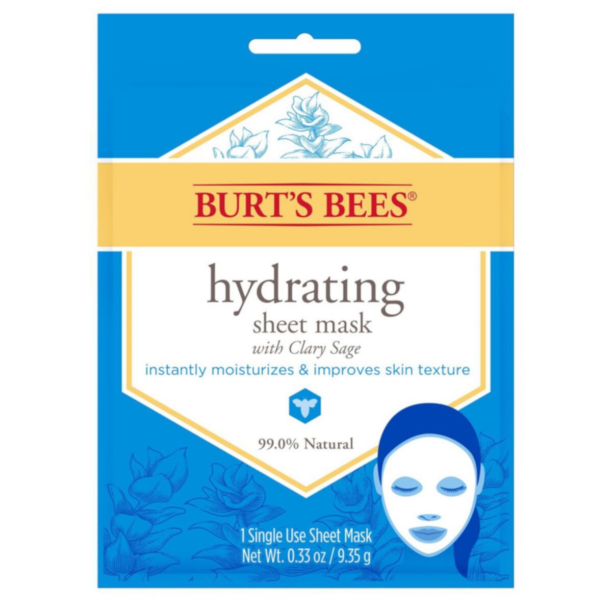 Увлажняющая тканевая маска Burt's Bees Hydrating Sheet Mask BURT'S BEES