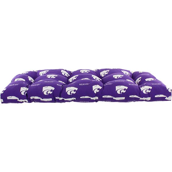 Подушка для скамейки с логотипом Kansas State Wildcats, 117x51x7,5 см, полиэстер College Covers