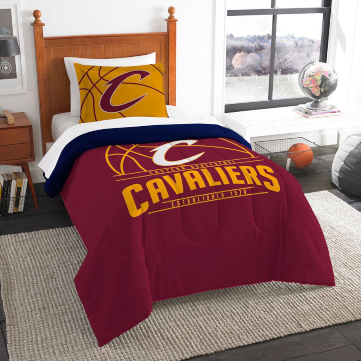Комплект двойного одеяла Cleveland Cavaliers Reverse Slam от The Northwest The Northwest