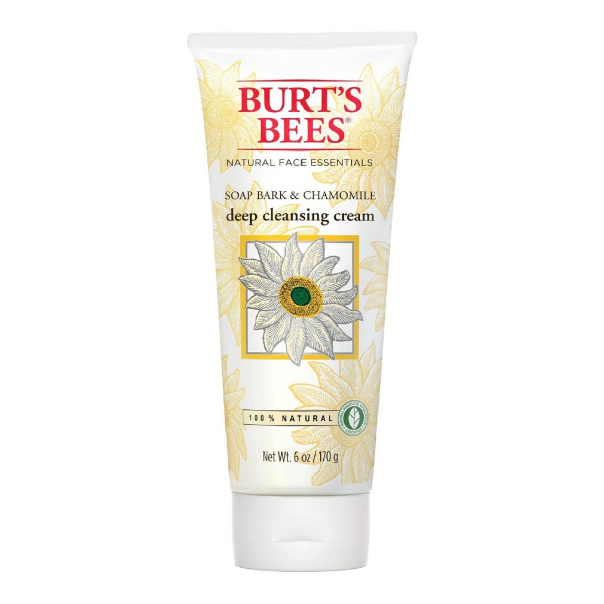 Burt's Bees Мыльный крем для глубокого очищения с корой и ромашкой BURT'S BEES