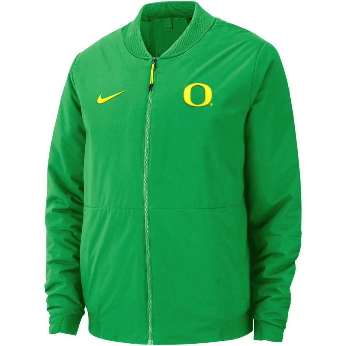 Зеленая мужская куртка-бомбер с молнией во всю длину Nike Apple Oregon Ducks Shield Champ Drive Nike