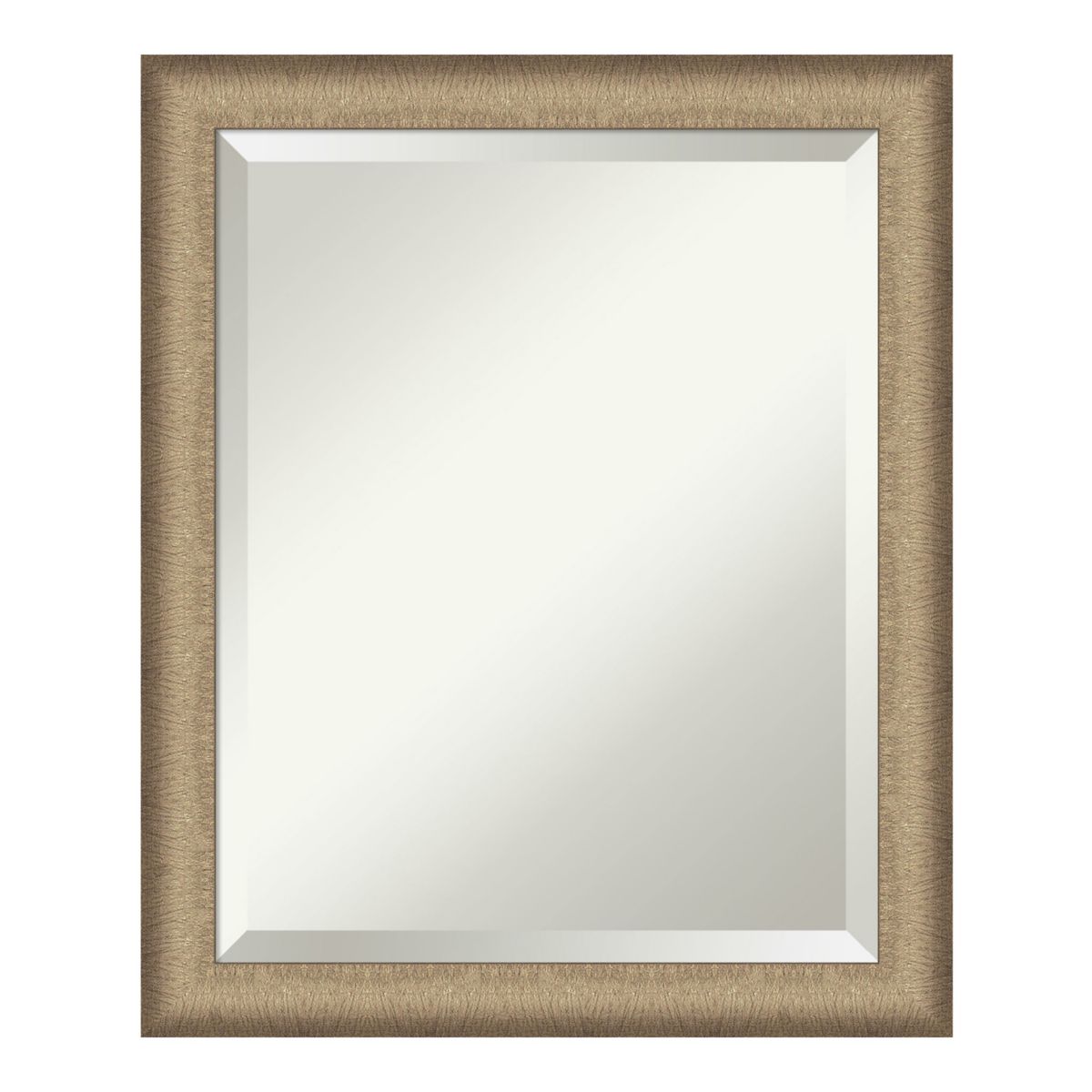 Amanti Art Elegant Brushed Framed Bathroom Vanity Wall Mirror Amanti Art