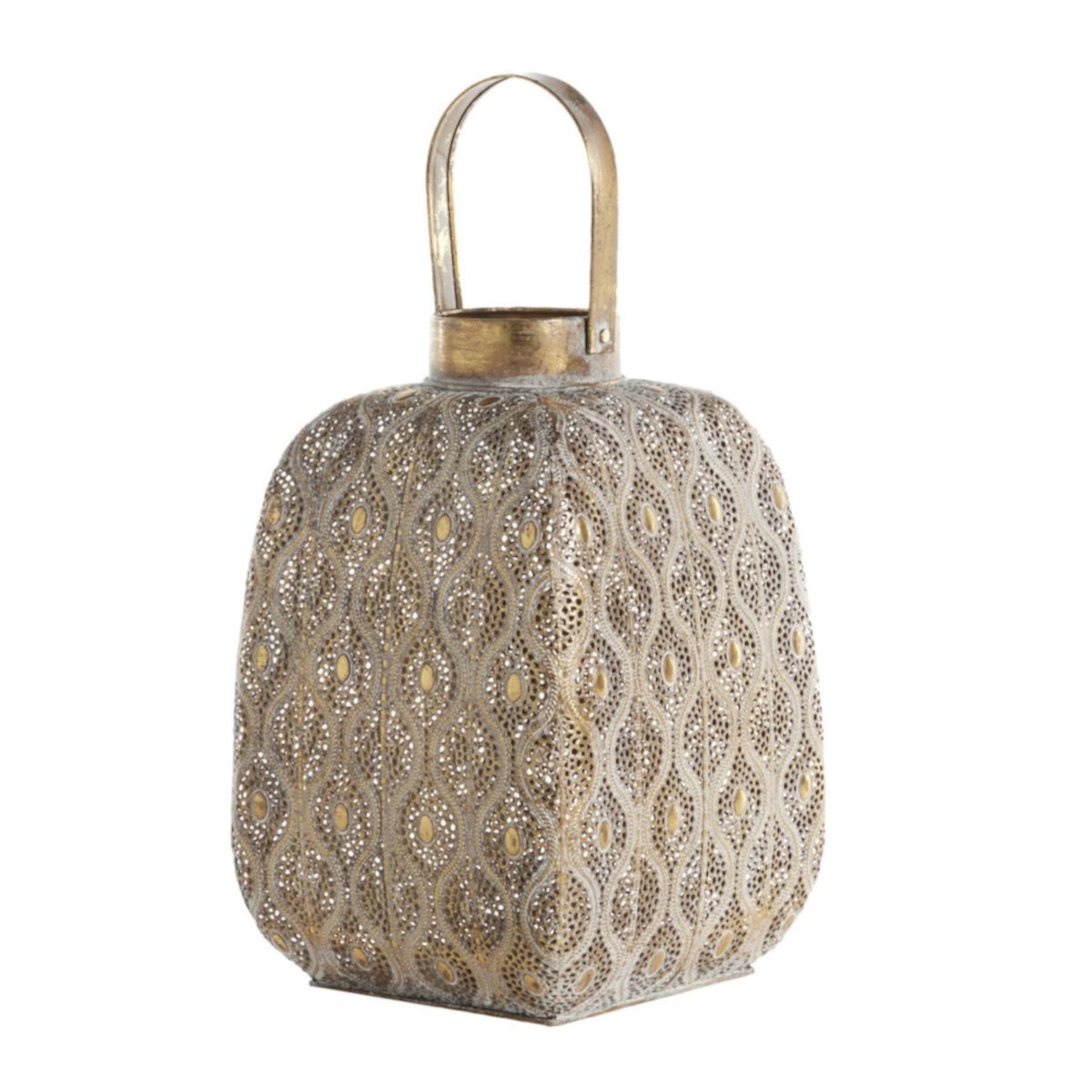 Stella & Eve Gold Mosaic Patterned Indoor / Outdoor Lantern Stella & Eve