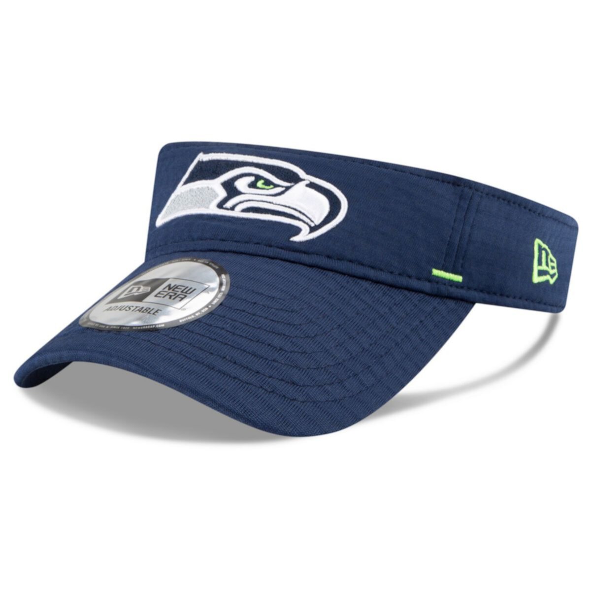 Men's New Era Navy Seattle Seahawks 2020 NFL Summer Sideline Official Visor New Era