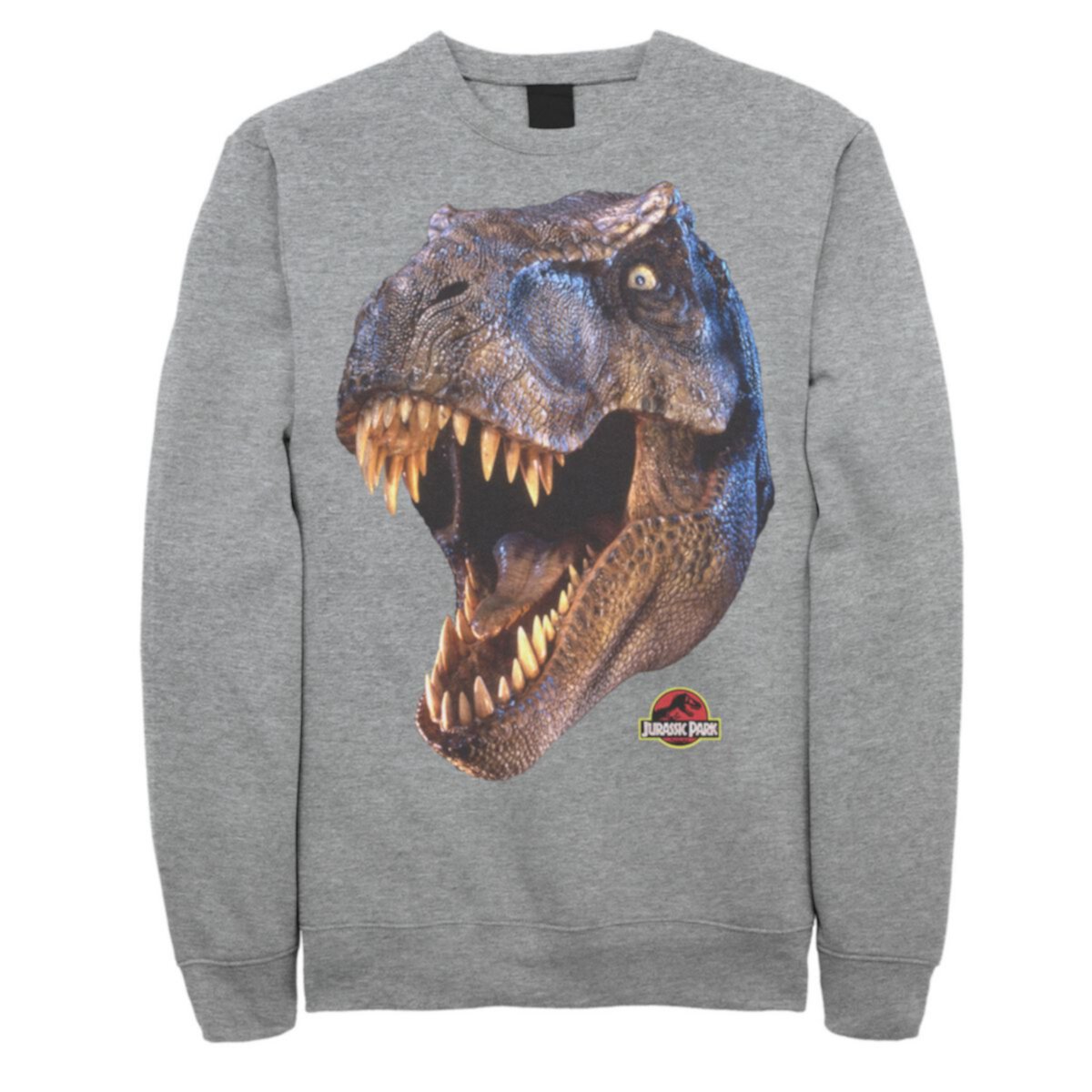 Мужской флисовый пуловер с рисунком T-Rex Head Roar Park Jurassic Park Jurassic World