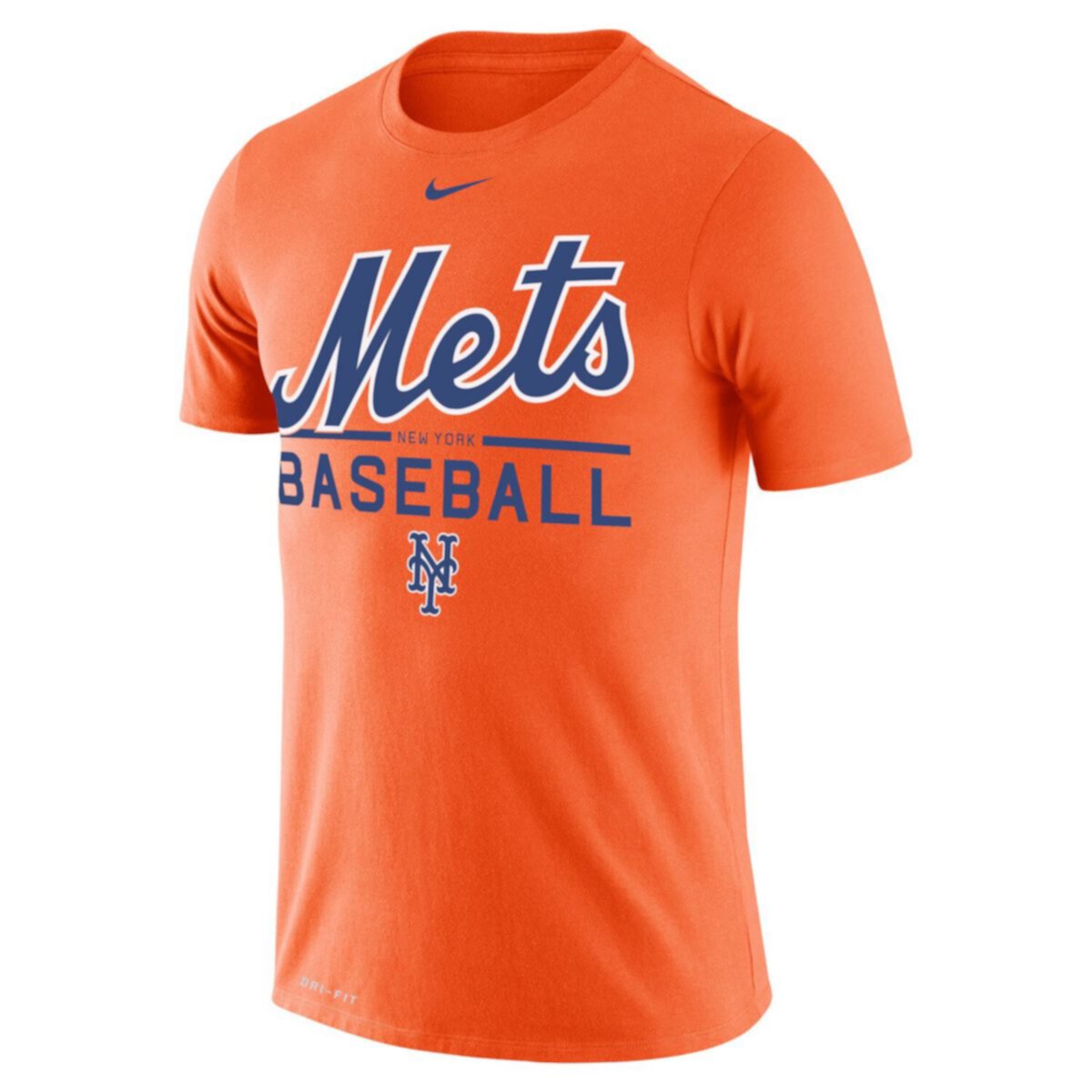 Men's Nike Orange New York Mets Wordmark Practice Performance T-Shirt Nike