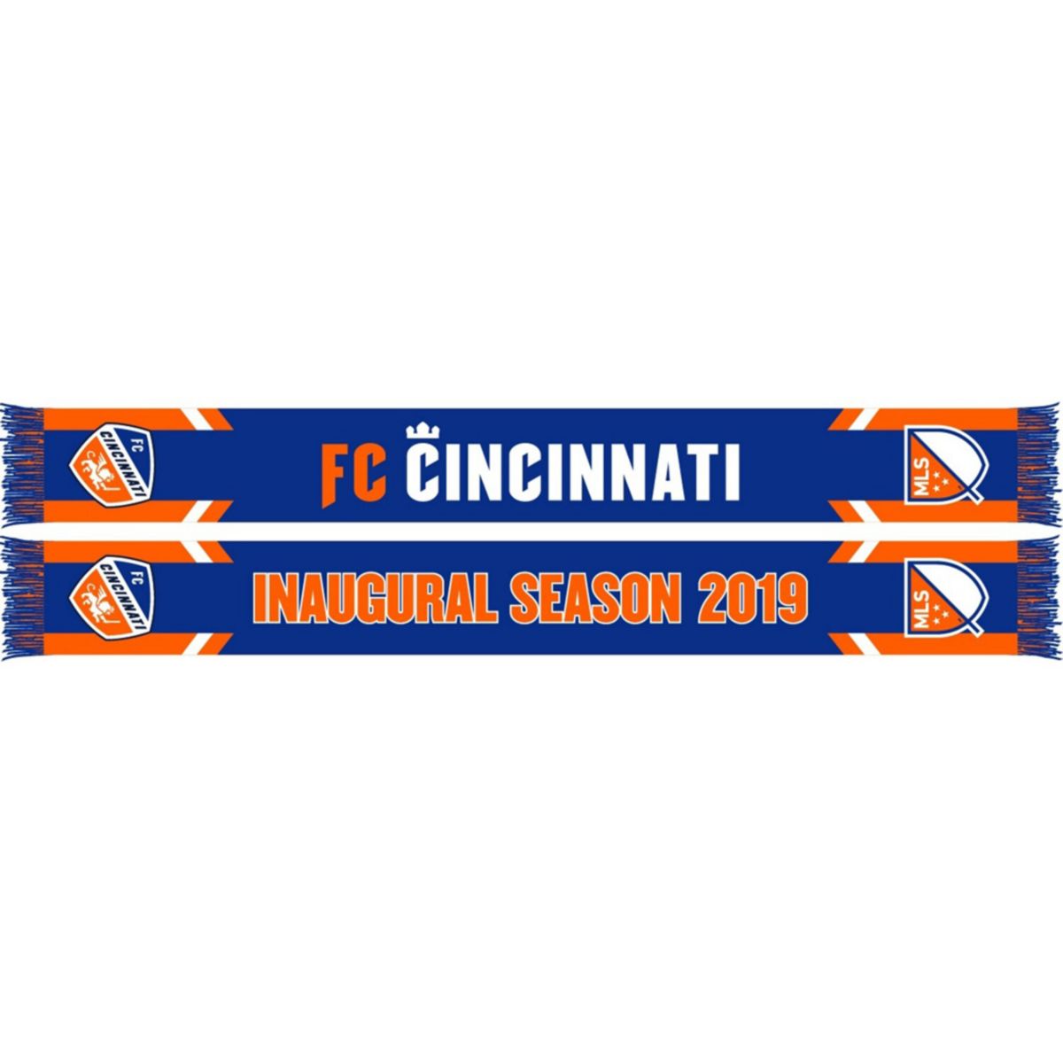 Blue FC Cincinnati Inaugural Season HD Knit Scarf Unbranded