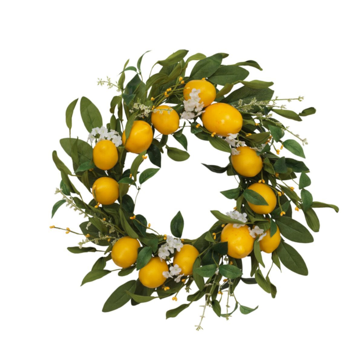 Artificial Lemon Wreath Wall Decor Sterling