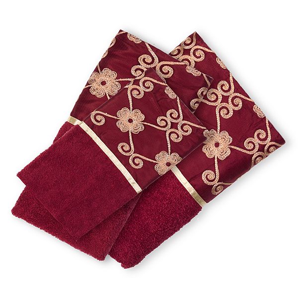 Popular Bath Elegant Rose 3-piece Bath Towel Set  Popular Bath