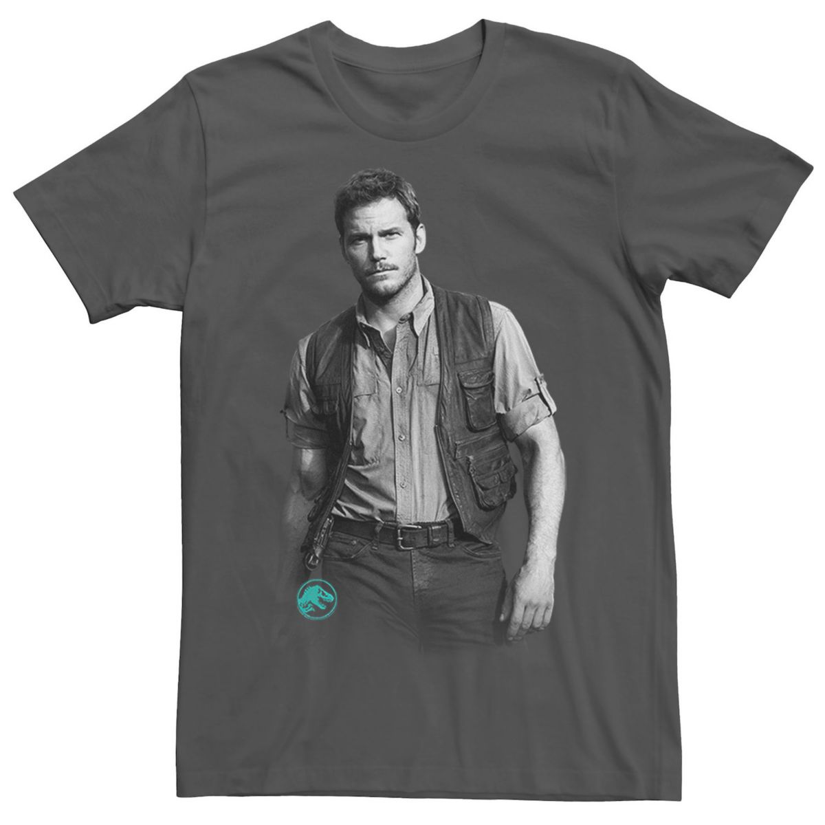 Мужская футболка с надписью "Мир юрского периода" Chris Pratt Swag Licensed Character
