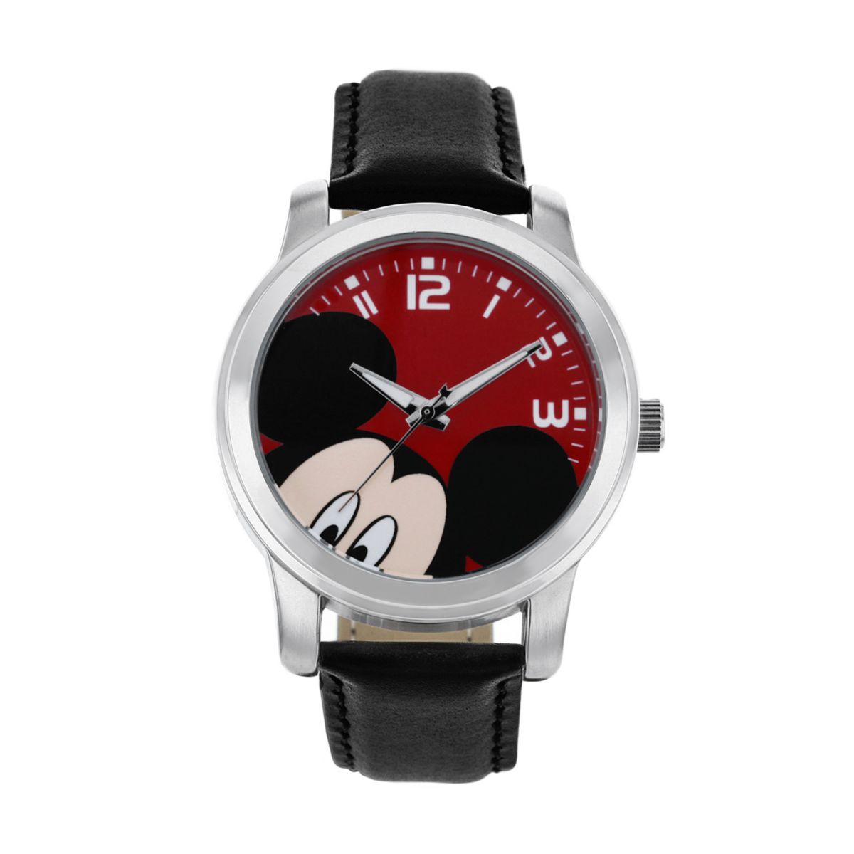 Кожаные часы унисекс Disney's Mickey Mouse Peekaboo Disney