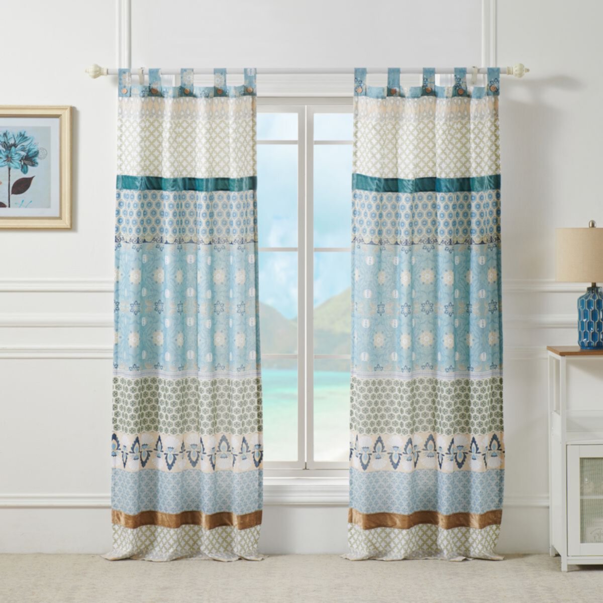 Greenland Home Fashions, 2 шт. оконных штор Thalia Greenland Home Fashions