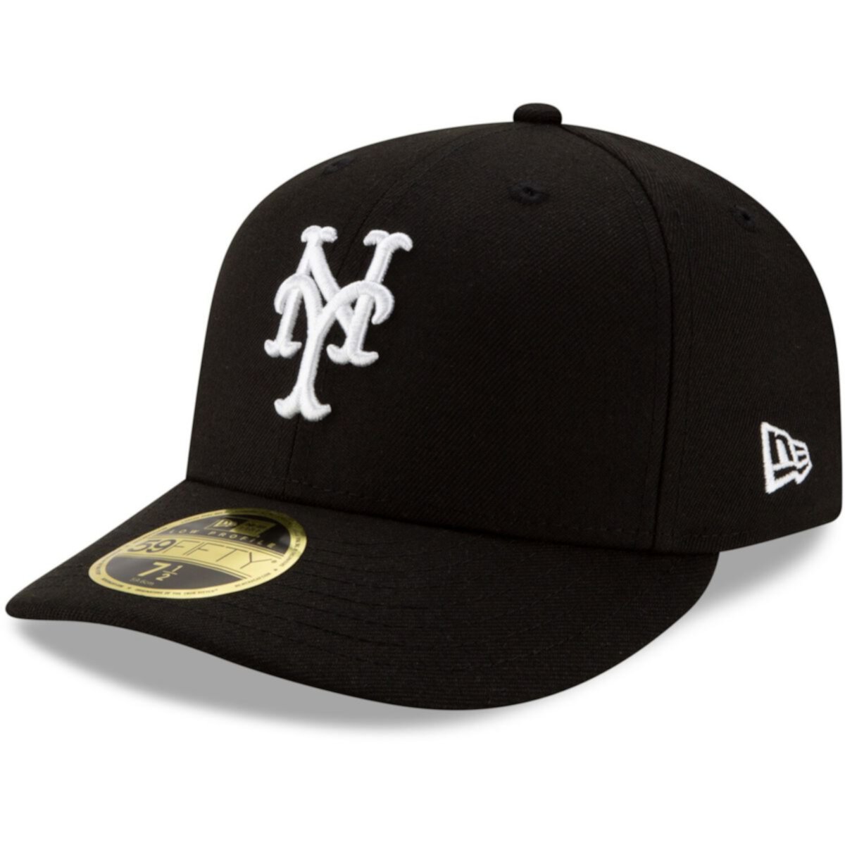 Men's New Era Black New York Mets Team Low Profile 59FIFTY Fitted Hat New Era