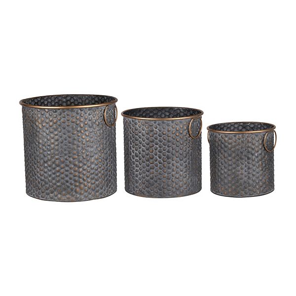 Seneca Metal Planter 3-Piece Set A&B Home