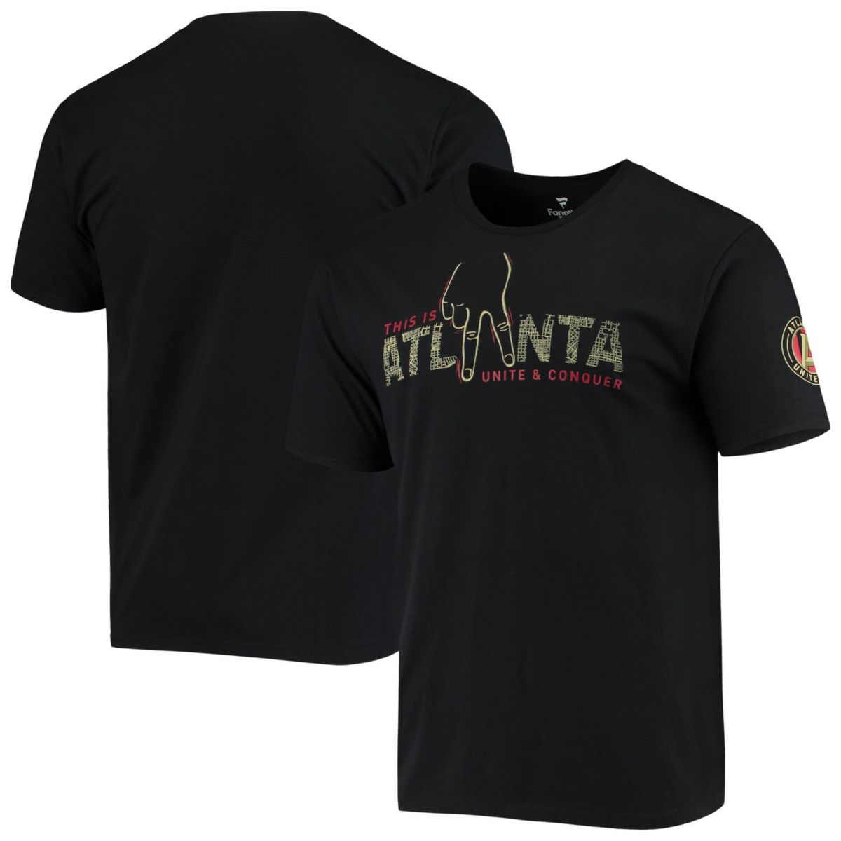 Men's Fanatics Branded Black Atlanta United FC This is ATL T-Shirt Fanatics