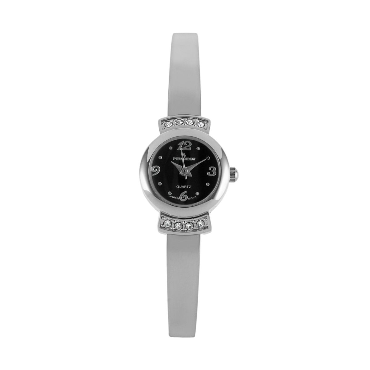 Женские часы Peugeot с половинным браслетом с кристаллами - 7092SBK Peugeot