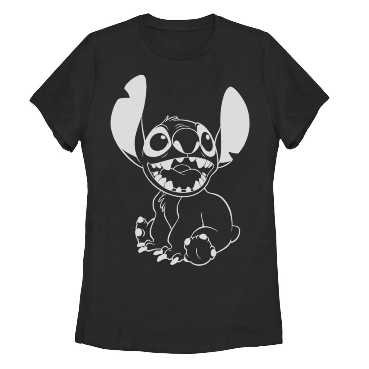 Футболка Disney Lilo & Stitch Happy Stitch с рисунком для подростков Licensed Character