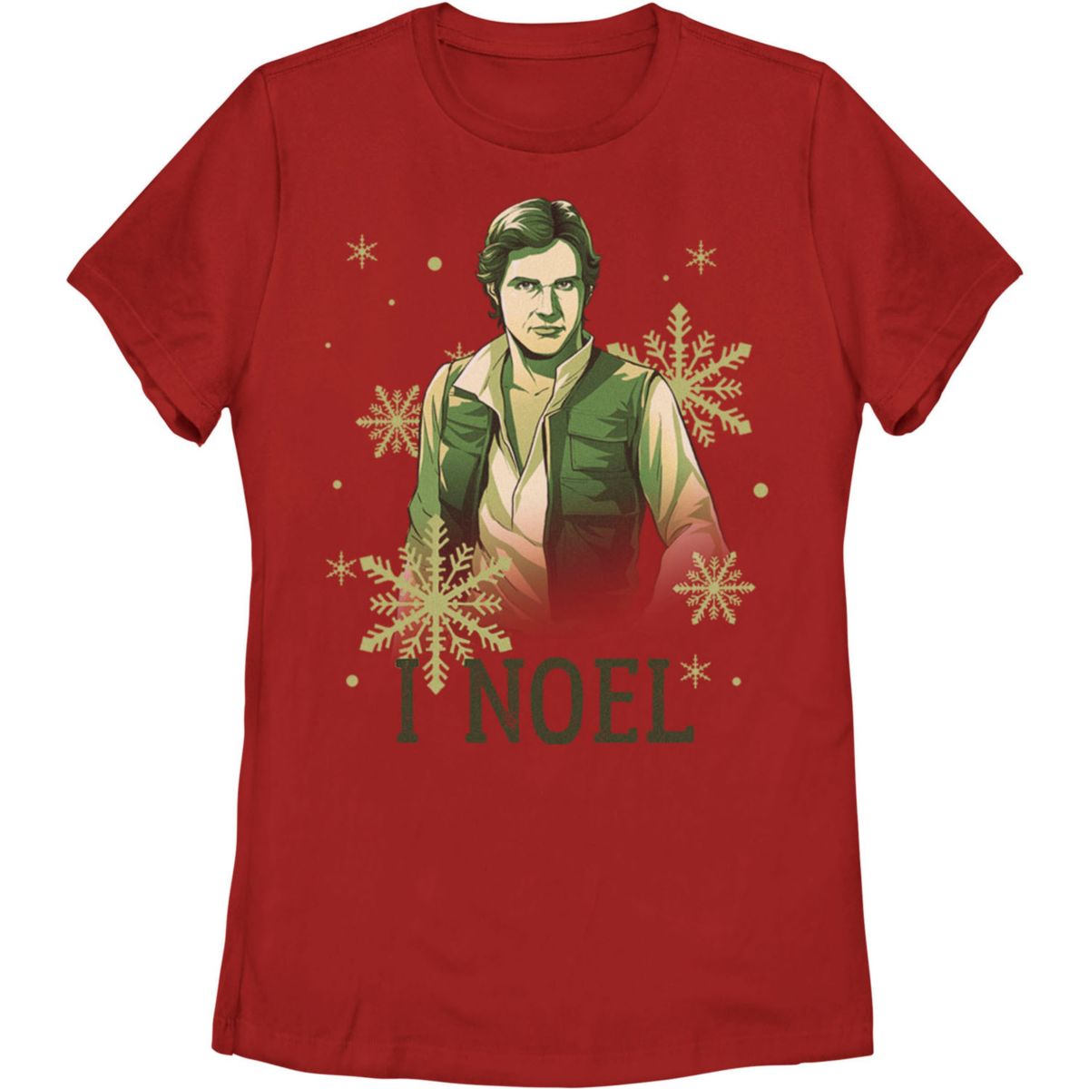 Детская Футболка Star Wars Han Solo I Noel Christmas Snowflake Star Wars