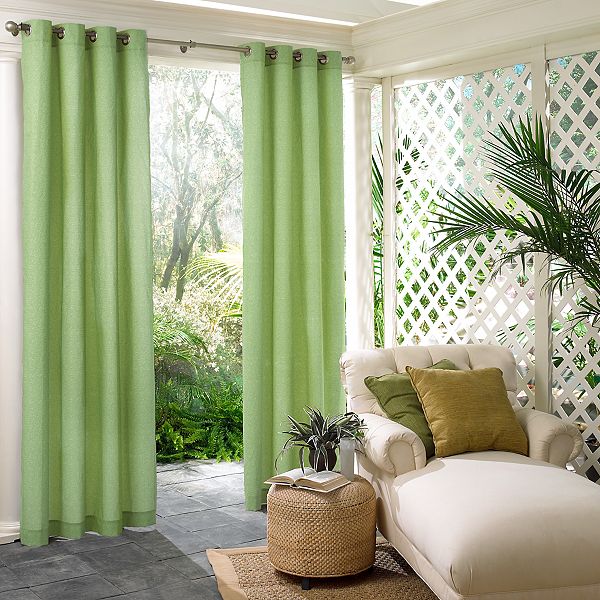 Waverly 1-Panel Sun n Shade Key Largo Indoor Outdoor Room Darkening Curtain Waverly