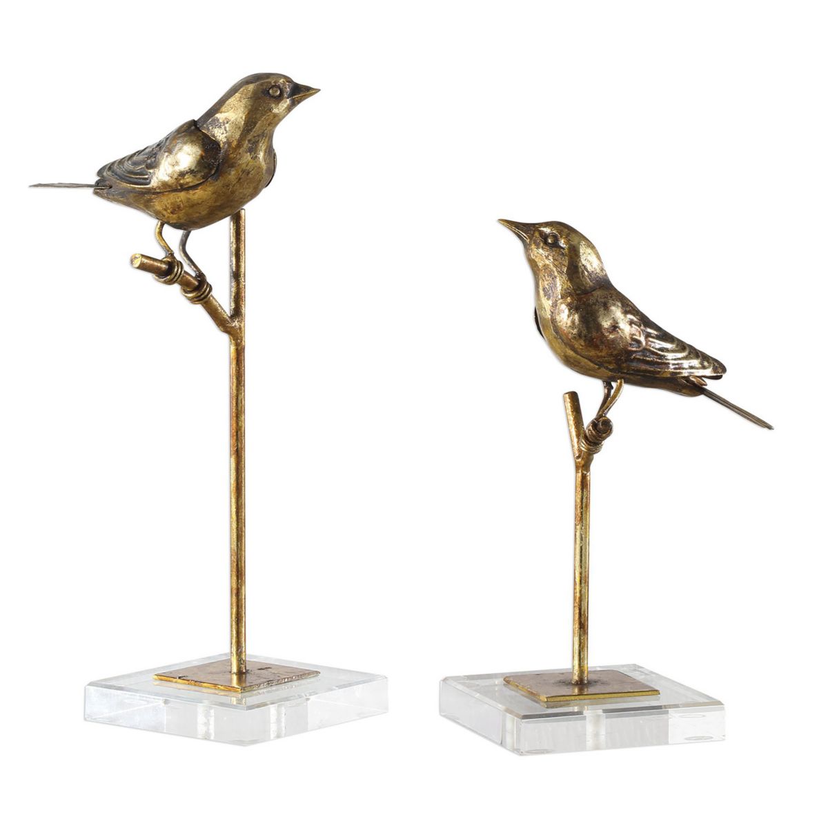 Uttermost Passerines Bird Sculpture Декор для стола Набор из 2 предметов Uttermost