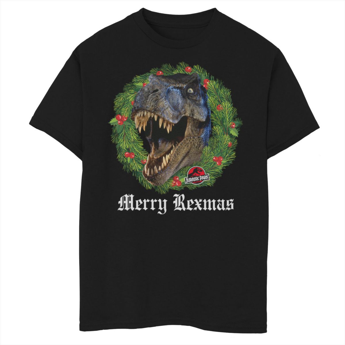 Футболка Boys 8-20 Jurassic Park Christmas Merry Rexmas с графикой Jurassic Park