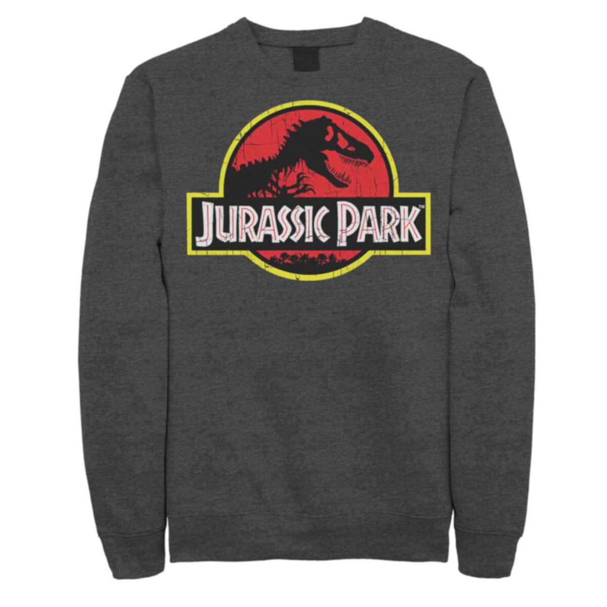 Мужской флисовый пуловер с оригинальным логотипом и оригинальным логотипом Парк Юрского периода Jurassic World
