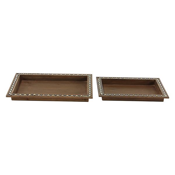 Stella & Eve Wooden Tray 2-piece Set Stella & Eve