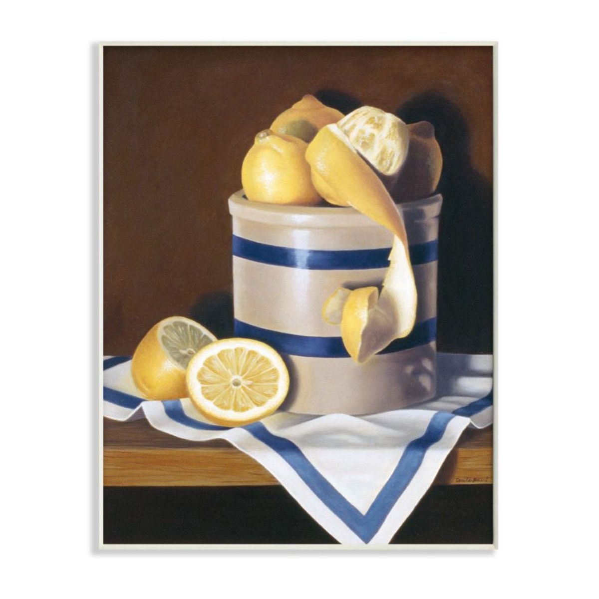 Fine lemon. Blue Stripes and Lemons. Blues Stripes and Lemons.