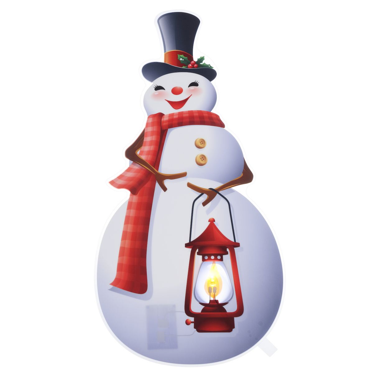 Mr. Christmas Window Decal Snowman Mr Christmas