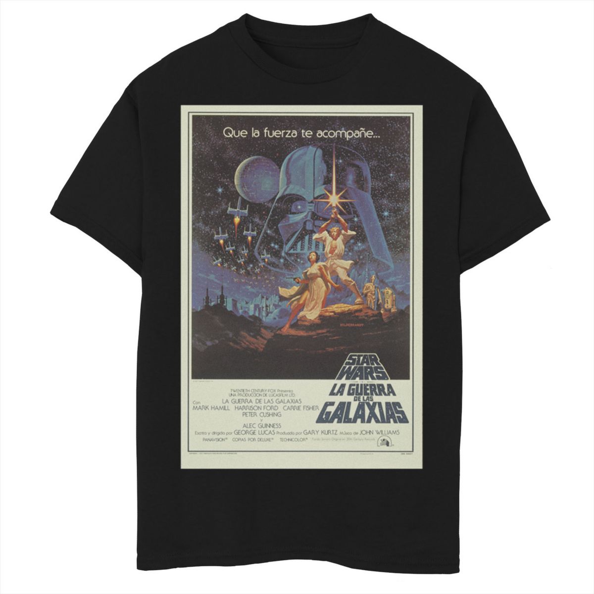 Винтажная футболка с портретным рисунком и портретной графикой для мальчиков "Звездные войны" Star Wars