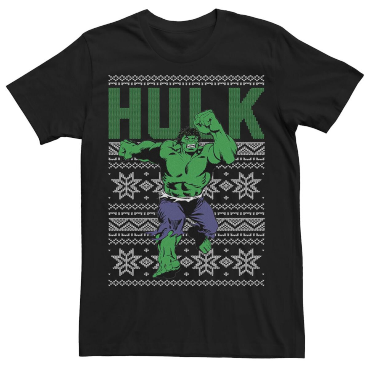 Купить Футболки Мужская футболка Marvel Hulk Retro Ugly Christmas ...