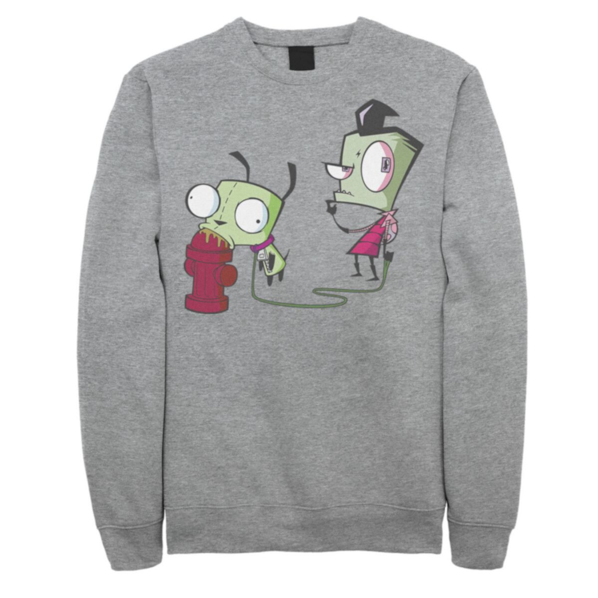 Мужская Футболка Nickelodeon Invader Zim Walking Gir Fire Hydrant Portrait Graphic Nickelodeon