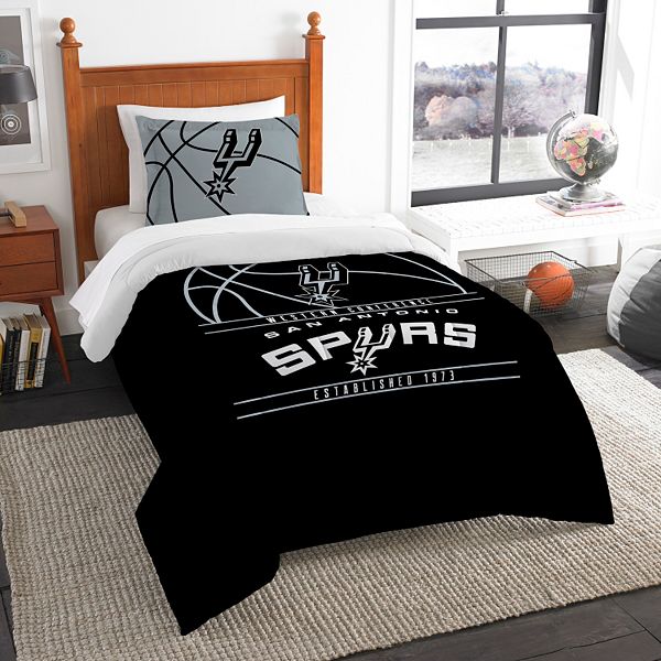 Комплект постельного белья с логотипом команды San Antonio Spurs, 160x220 см, полиэстер The Northwest