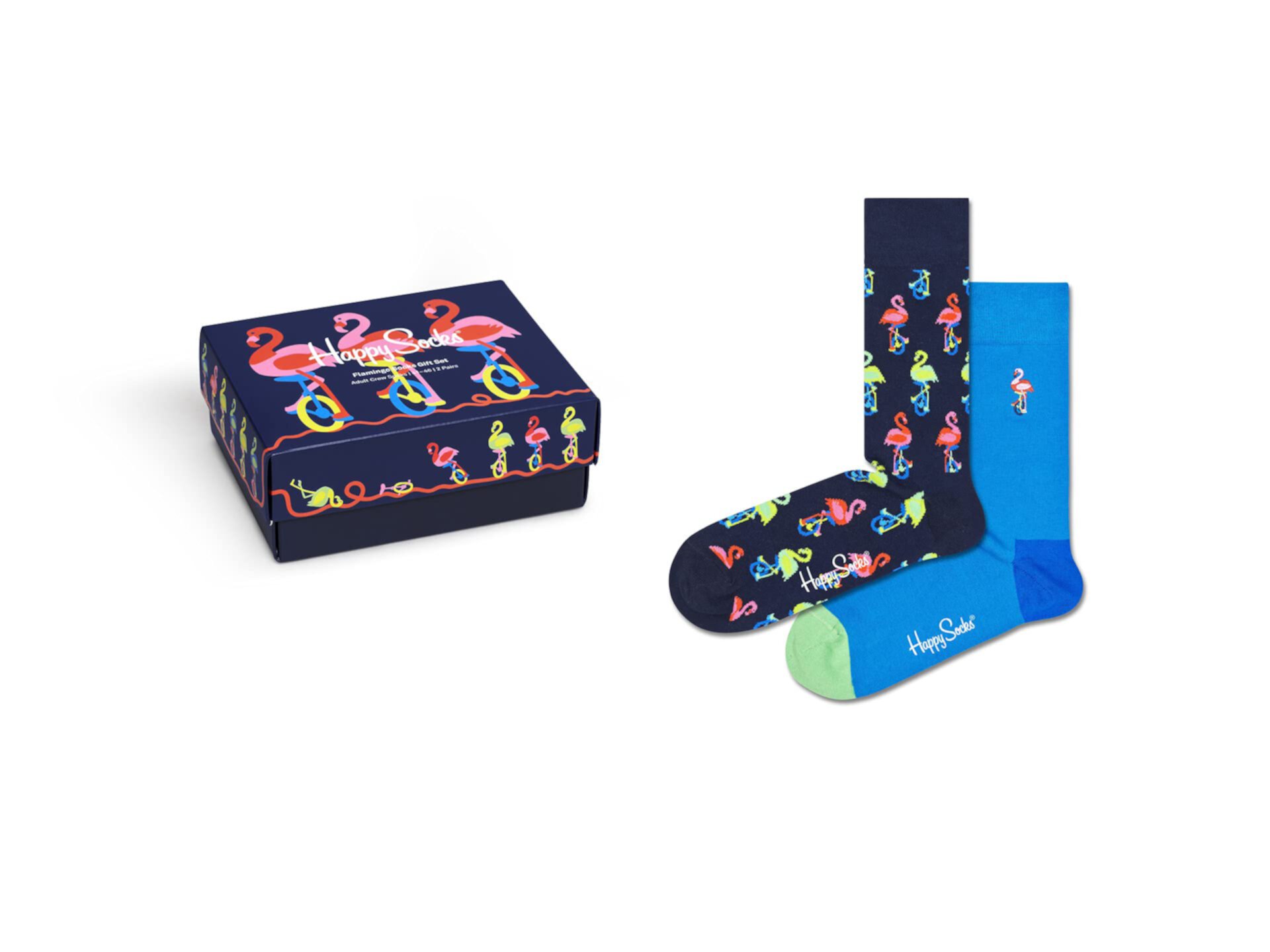 Подарочный набор из 2 пар носков с фламинго Happy Socks