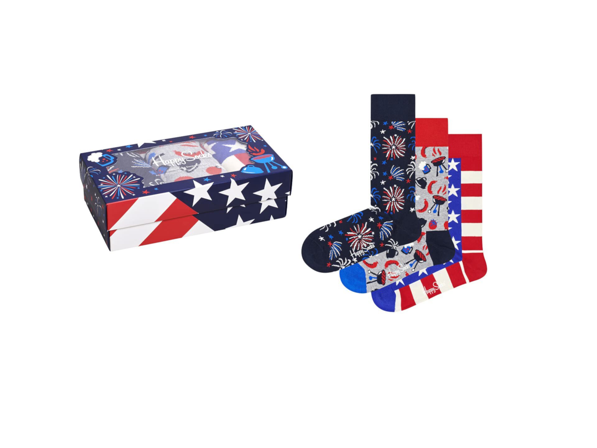Подарочный набор из 3 упаковок Americana Happy Socks