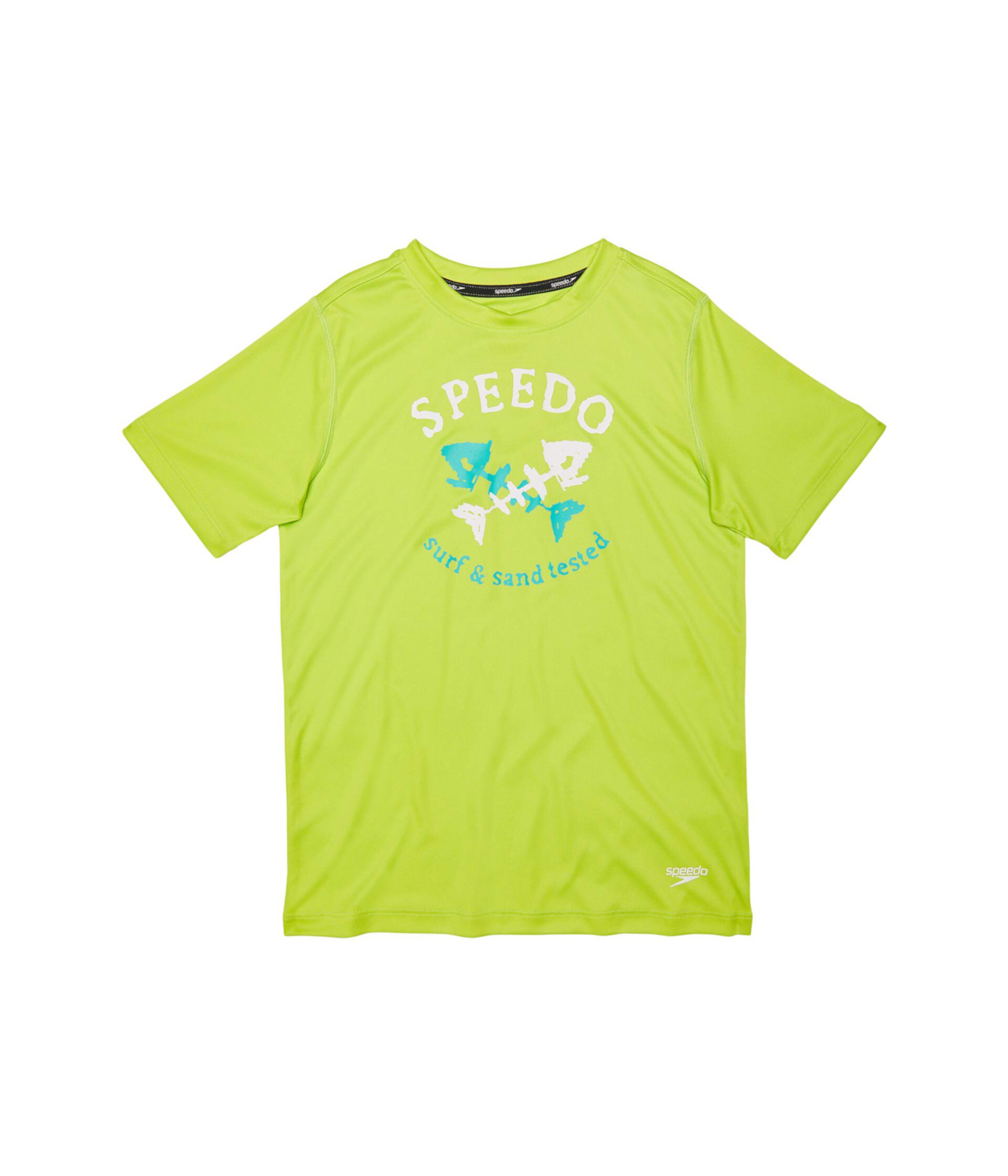 Плавательная рубашка с коротким рукавом с рисунком (для маленьких / больших детей) Speedo Kids