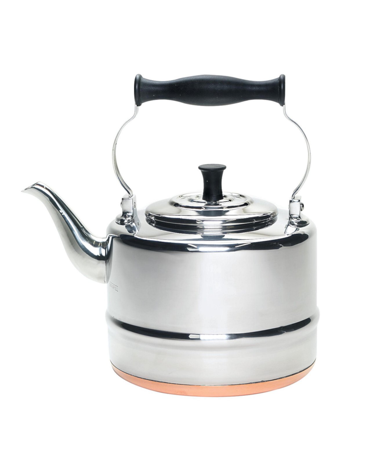 Stainless Steel and Copper-Base 2-Qt. Gooseneck Tea Kettle Bonjour