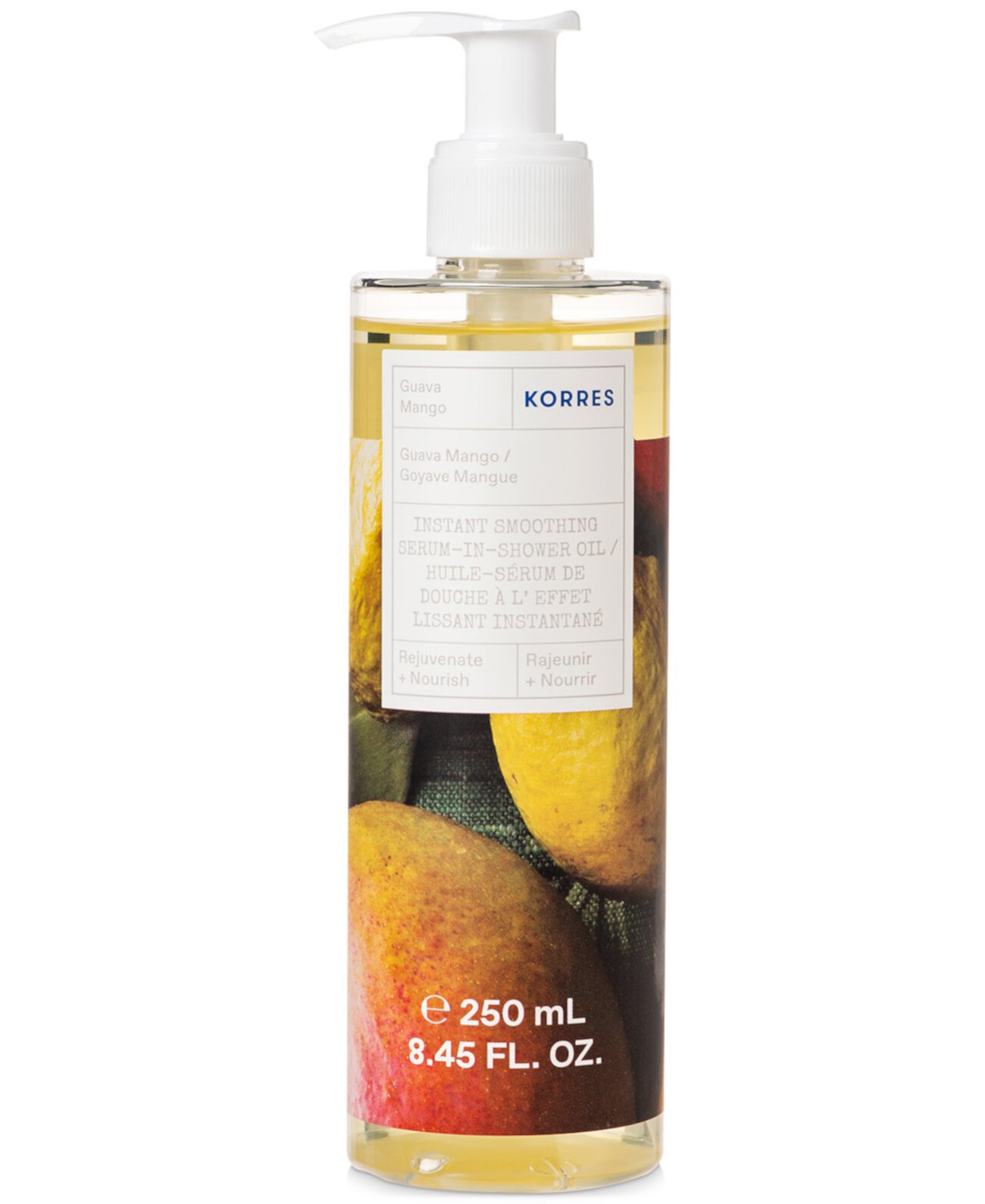 Масло для душа мгновенного разглаживания Guava Mango Serum-In-Shower Oil KORRES